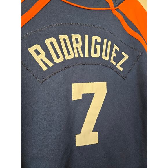 VINTAGE DETROIT TIGERS NIKE Ivan "Pudge" Rodriguez Baseball Jersey Youth Large - Picture 9 of 16